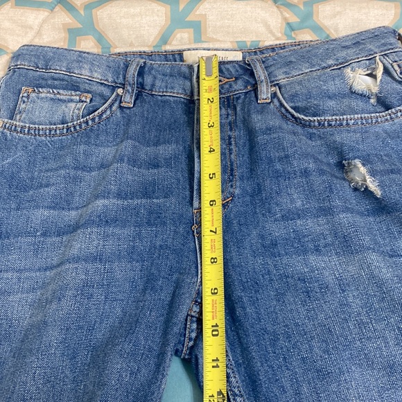 We The Free People Relaxed Heritage Flared Distressed Jeans Size 28 - Picture 12 of 16